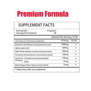 Cápsulas de Berberina Personalizadas de Fábrica, Contienen Berberina HCL con Ácido Alfa Lipoico, Promueven Niveles Saludables de Azúcar en la Sangre - Product Image 2