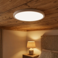 Plafonnier LED rond encastré ETL de 15 pouces, éclairage LED encastré pour plafond, cadre en aluminium, dimmable, pour hôtel, bureau, centre commercial