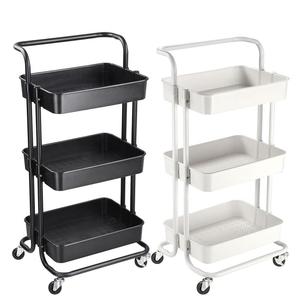 Organizador de <span class=keywords><strong>cesta</strong></span> móvil de <span class=keywords><strong>3</strong></span> niveles, carrito de almacenamiento de utilidad rodante, actualización de ABS, herramienta de estantería con ruedas - Product Image 5