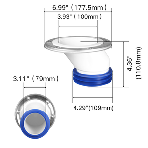 Kit Flangia Offset per Spostamento <span class=keywords><strong>Scarico</strong></span> WC con Bulloni, Rondelle e Guarnizione - Product Image 4