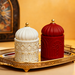 DM1302 islam silikon kavanoz kalıp alçı mumluk beton konteyner reçine sanat zanaat dekor için saklama kutusu yapma malzemeleri - Product Image 4