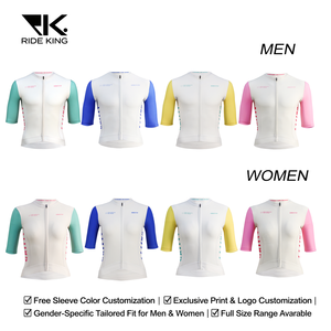 Maillot de Ciclismo de Manga Corta RideKing Unisex Color Blueberry, Transpirable, de Secado Rápido y Ligero para Bicicletas de Carretera y MTB - Product Image 3