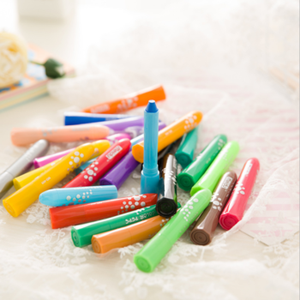 MeiduGaga Crayons <span class=keywords><strong>Pastel</strong></span> Aquarelle Lavables Séchage Rapide 12 Couleurs Non Toxiques Colorés en Bâtonnets pour Enfants et Étudiants - Product Image 2