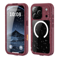 Étui étanche RedPepper pour iPhone 18 Pro Max, certifié IP68, étanche jusqu'à 2 m, étui de plongée avec protection d'écran intégrée