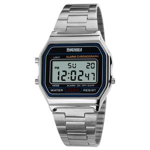 <span class=keywords><strong>SKMEI</strong></span> <span class=keywords><strong>1123</strong></span>, reloj deportivo LED cuadrado informal para hombre, reloj de pulsera luminoso Vintage a la moda, reloj Digital electrónico inteligente de negocios - Product Image 3