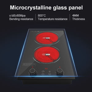 Table de cuisson électrique à induction intégrée à commande tactile avec capteur, 3500 W, 2 brûleurs, plaque <span class=keywords><strong>vitrocéramique</strong></span> lisse, vente chaude pour usage domestique - Product Image 5