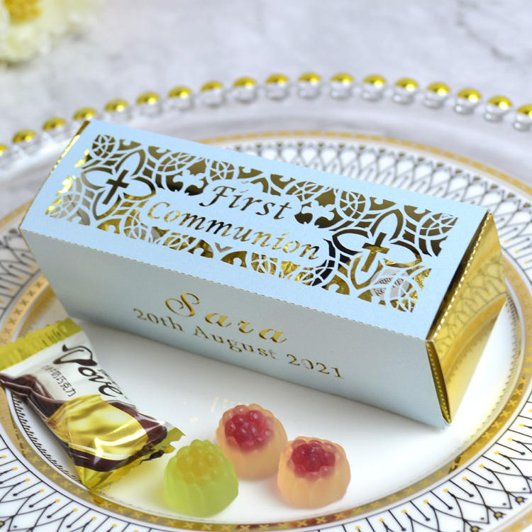 Azul claro dorado metalizado