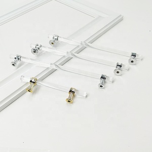Ngăn kéo tủ quần áo kéo núm tủ bếp Cửa trong suốt lucite Closet rõ ràng <span class=keywords><strong>Acrylic</strong></span> xử lý Tủ dài xử lý và knobs - Product Image 4