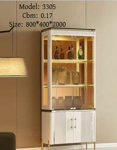 AIYI Hembrewine moderna armadietto di vetro di alta qualità per la casa vino Bar <span class=keywords><strong>mobili</strong></span> bianco soggiorno <span class=keywords><strong>armadi</strong></span> per bevande con whisky di stoccaggio - Product Image 4
