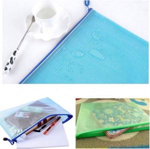 Pochette en maille imperméable avec fermeture éclair, sacs de voyage polyvalents pour documents, pour le bureau, l'école, les jeux de société, les puzzles, les cosmétiques - Product Image 4