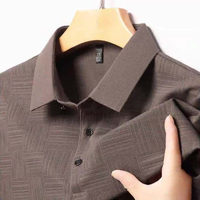 Camisa de Hombre con Estampado Digital, Poliéster, Manga Corta, Cuello de Solapa, Corte Regular, Informal, para Negocios, Verano