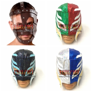 Masque de tête de lutte de cosplay pour Mick Foley Rey <span class=keywords><strong>Mysterio</strong></span> Lucha Libre Déguisements Accessoires de fête d'Halloween Masques de tête - Product Image 1