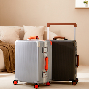 Custodia per imbarco universale muta da 20 pollici con struttura rigida in alluminio per bagaglio in poliestere Trolley da viaggio per ragazze - Product Image 4