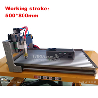 LYBGACNC mesin ukir LYFS5080 Router CNC poros berpendingin air 1500W 2200W untuk penggilingan ukiran kuningan akrilik kayu aluminium