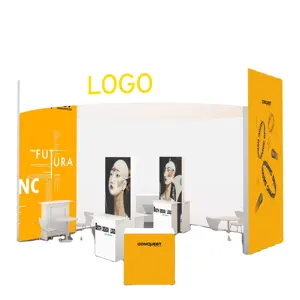 Wholesale Trade Show Display Standard Booth Modular Exhibition Booth Contractor Live Room Booth Custom Logo Portable OEM