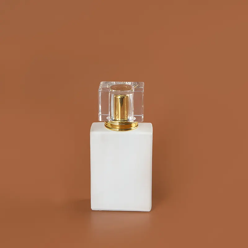 Özel stok temizle 30ml 50ml 100ml boş parfüm şişesi yuvarlak şeffaf cam parfüm şişesi kutusu ile