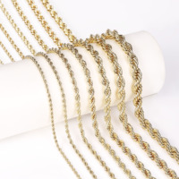Chaînes en gros CM Jewelry : Chaînes cubaines et Figaro personnalisées, plaquées or 14k et 18k