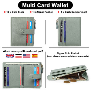 Maßgefertigte <span class=keywords><strong>FIRD</strong></span> Guangzhou Leder Geldbörse mit Diebstahlschutz, Multifunktionale Kurze Brieftasche mit Reißverschluss und Kartenfächern - Product Image 4