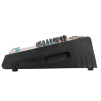Console de mixage audio professionnelle 6 canaux 256 effets DSP USB Bluetooth Alimentation fantôme 48V pour scène