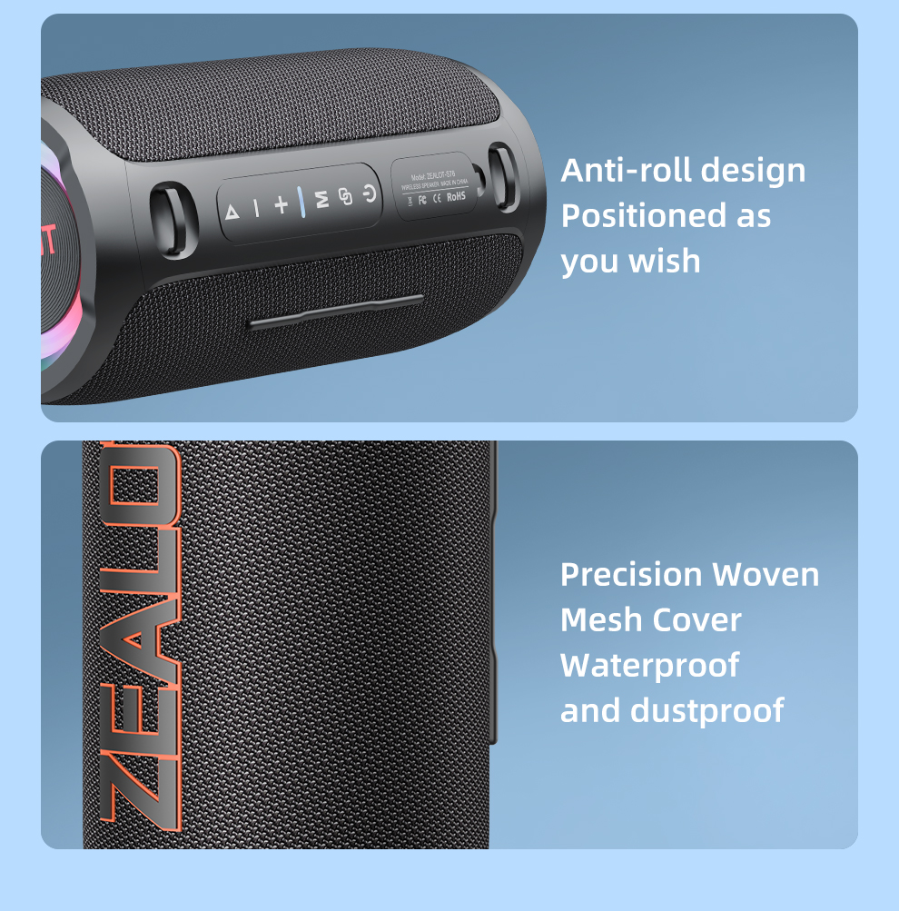 ZEALOT-S87 ワイヤレススピーカー 16000mAh Zealot S87 Bluetooth-compatible Speaker, Wireless Speaker, 80w