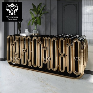 Table console de luxe contemporaine pour salon Entrée Classique Moderne <span class=keywords><strong>Buffet</strong></span> en bois avec rangement - Product Image 1