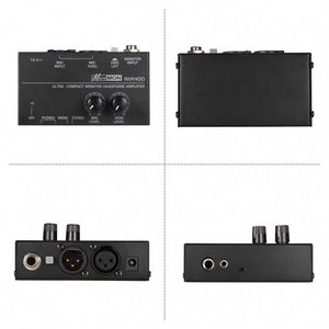 Ultra Compact Monitor Earphone Amplifier Amp With <b>XLR</b> <b>Microphone</b> Input 6.35mm Monitor Input 6.35mm & 3.5mm Headphone - Product Image 5