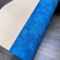 Cuir synthétique PU gaufré de 0,6 mm avec support non tissé découpé au jet d'eau pour sacs, chaussures et ameublement