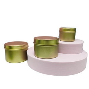 2 Unzen Deep Metal Dosen Box mit Deckel Kerzen behälter 2 Unzen 4 Unzen 6 Unzen 8 Unzen Kerzen wachs Blechdose Zinn Kerze benutzer definierte Box - Product Image 4