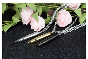 Colgante <span class=keywords><strong>de</strong></span> bala <span class=keywords><strong>de</strong></span> acero inoxidable Hip-Hop para hombre personalizado, collar <span class=keywords><strong>de</strong></span> urna <span class=keywords><strong>de</strong></span> cremación para <span class=keywords><strong>cenizas</strong></span>, recuerdo conmemorativo, joyería dominante - Product Image 5