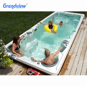 Beliebte Dual Zone Endless Long <span class=keywords><strong>Swimming</strong></span> Pool und Swim Spa 8 Personen Acryl Inground <span class=keywords><strong>Swimming</strong></span> Pool zu verkaufen - Product Image 2