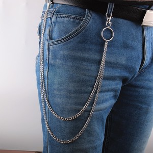 Chaîne de taille multicouche avec pendentifs papillon et cœur, style hip-hop punk, accessoire de mode unisexe pour usage quotidien, en alliage de zinc - Product Image 4
