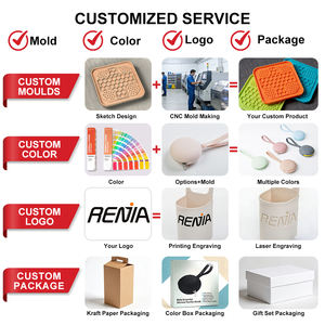 ชามอาหารสัตว์เลี้ยงแบบซิลิโคนเกรดอาหาร ป้องกันการกินเร็ว สำหรับแมวและสุนัข พร้อมแผ่นรองเลีย  รับทำโลโก้ตามสั่ง - Product Image 3