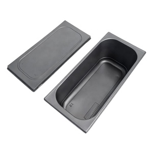 Ventes chaudes Services personnalisés <span class=keywords><strong>Bac</strong></span> à glace en <span class=keywords><strong>plastique</strong></span> de 5 <span class=keywords><strong>litres</strong></span> et couvercle en <span class=keywords><strong>plastique</strong></span> Empilable Gris Outils pour la crème glacée pour les glaciers - Product Image 4
