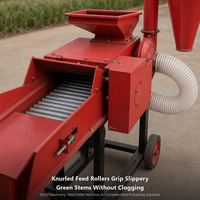 Machine à hacher et à pétrir les fourrages, capacité de 1 à 6,8 tonnes par heure, coupe-fourrage et hacheuse d'ensilage pour les élevages de bovins, ovins et caprins