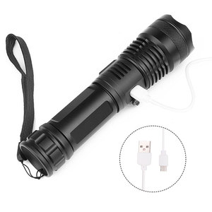 Powerful Xhp50 Xhp70 Tactical Zoom LED <strong>Flashlight</strong> <strong>Set</strong> IP65 1000+ Lumens Aluminum Alloy Camping Self Defence Rechargeable 18650 - Product Image 5