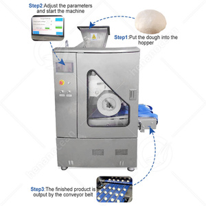 Máquina Comercial OCEAN para Formar Bolas de Masa de Galletas, Pizza, <span class=keywords><strong>Pan</strong></span> Pita, Roti, Divisora y Redondeadora de Masa Continua - Product Image 3