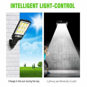 Lampe murale LED <span class=keywords><strong>solaire</strong></span> d'extérieur avec détecteur de mouvement humain, étanche, pour jardin, terrasse, garage, cour et éclairage de rue - Product Image 4