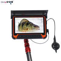 15m 7 "IPS moniteur détecteur de poisson 1000TVL 8 IR lumières DVR 8G pêche sous-marine étanche caméra sous-marine visuelle pour la pêche sur glace