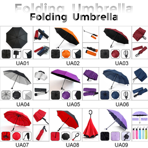Parapluie promotionnel personnalisé avec impression intégrale, logo sur mesure, poignée en plastique, baleines en alliage, compact, portable, résistant à la pluie et au vent - Product Image 6