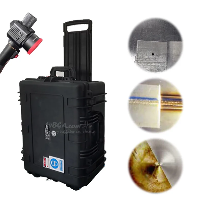 Pulse Laser Cleaning Machine Handheld Cleaning Pulse air Cooling Removal of Surface Oxide Layer Dirt Coating Rust on Workpiece