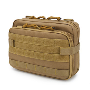 Grand sac utilitaire tactique portable d'extérieur avec fermeture éclair, multifonctionnel, pour le rangement d'outils médicaux et de premiers secours - Product Image 1