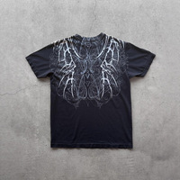Camiseta Retro de los 90 con Letras de Hip Hop, TAPOUT MPS, Manga Corta, Corte Holgado, Mezcla de Algodón, Estampado en Caliente, Estilo Europeo/Americano para Hombre