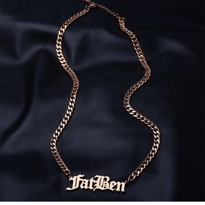 <span class=keywords><strong>Collana</strong></span> con ciondolo a lettera <span class=keywords><strong>personalizzata</strong></span> Hip Hop, catena a maglie grosse, in acciaio inossidabile anti-ossidazione, con <span class=keywords><strong>nome</strong></span> personalizzato, per dropshipping - Product Image 3