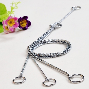 Kingtale durable de luxe or collier pour animaux de compagnie montrer cuivre fin chien collier choke chaîne de serpent - Product Image 6