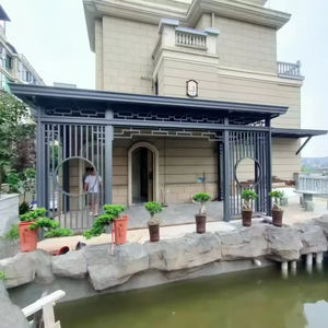 Pavillons de style chinois avec des toits de tuiles et des poutres en forme de grand mur, adaptés aux jardins et aux cours Pergola Gazebo - Product Image 1