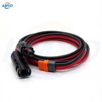 Câble solaire 12AWG XT60i (2+1) à broches de signal femelles vers MC4, fil de batterie intelligent pour station d'alimentation portable et charge solaire