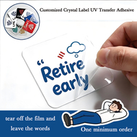 Etiquetas Adhesivas Personalizadas para Transferencia de Impresión, Etiquetas de Cristal, Etiquetas Impresas, Cajas de Regalo Transparentes, Logotipos de Marcas, Estampado en Caliente