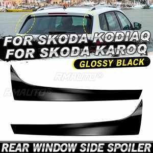 Par de alerones laterales para ventana trasera para Skoda Karoq y Kodiaq 2016-2022, alerón de techo trasero, borde lateral, solapa de maletero, labio de alerón - Product Image 1