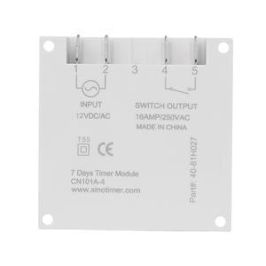 Programmateur de minuterie hebdomadaire numérique <span class=keywords><strong>ACDC</strong></span> 12V 220V CN101A-4 / CN101A-2, relais de temps quotidien électronique pour l'éclairage - Product Image 5
