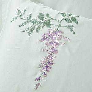 طقم لحاف ألينهوم أورتشارد 100% قطن 350 جرام/متر مربع حشوة بوليستر مع غطاءين للوسائد مطرزين طقم لحاف مطرز من 3 قطع - Product Image 4